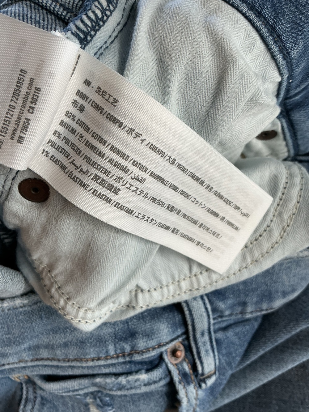 Abercrombie & Fitch Super Skinny Ankle High Rise Distressed Jeans Size 29 - Picture 3 of 8